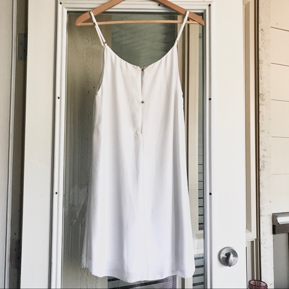 White Chiffon Slip Dress - Picture 5 of 5